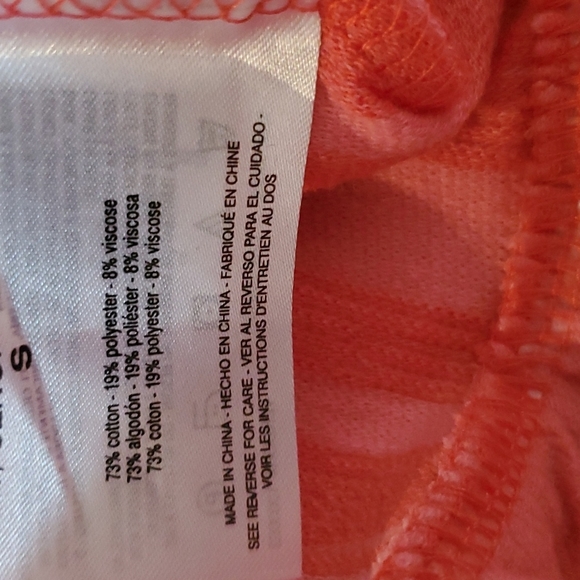 Ella Moss Camilla Coral Stripe Ruffle Drop Waist Short Sleeve Midi Dress Small 4 - Picture 4 of 4